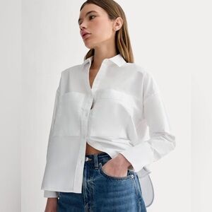 Everlane The Boxy Oxford Organic Cotton Button Down